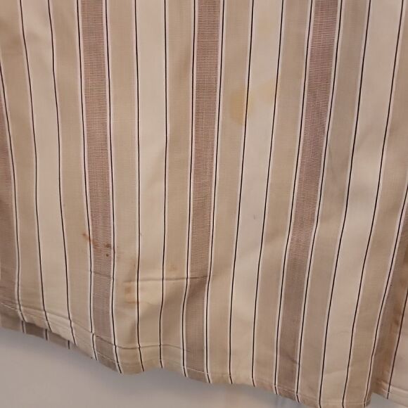 GUCCI Medium Tan and white long sleeve Stripe Dress Shirt - Picture 3 of 4